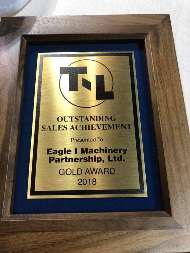 Eagle i Machinery T-L Gold Award 2018